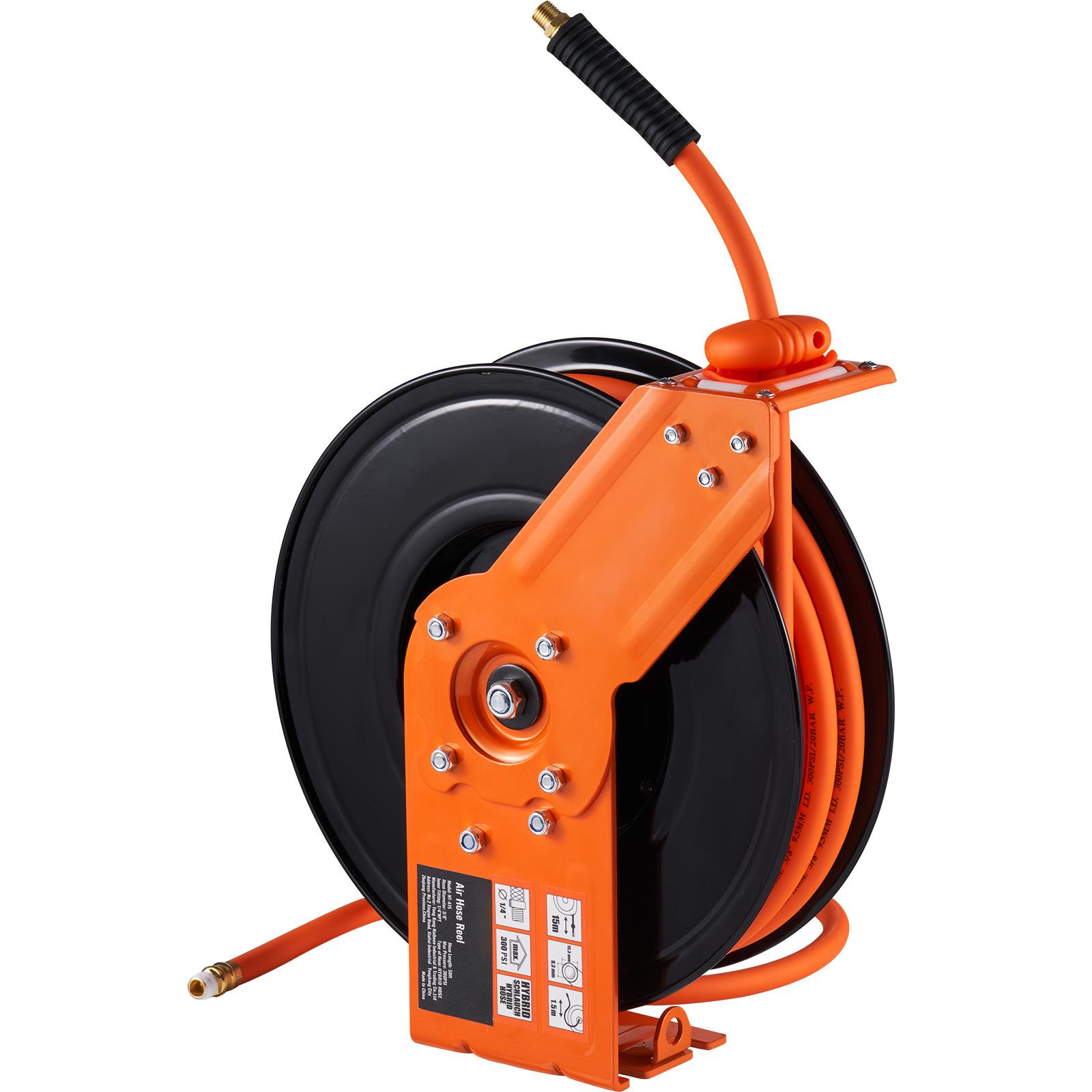 Air Compressor Air Hose 3/8 Hybrid 50Ft - 자동 감김식 에어 호스 릴, 3/8인치
