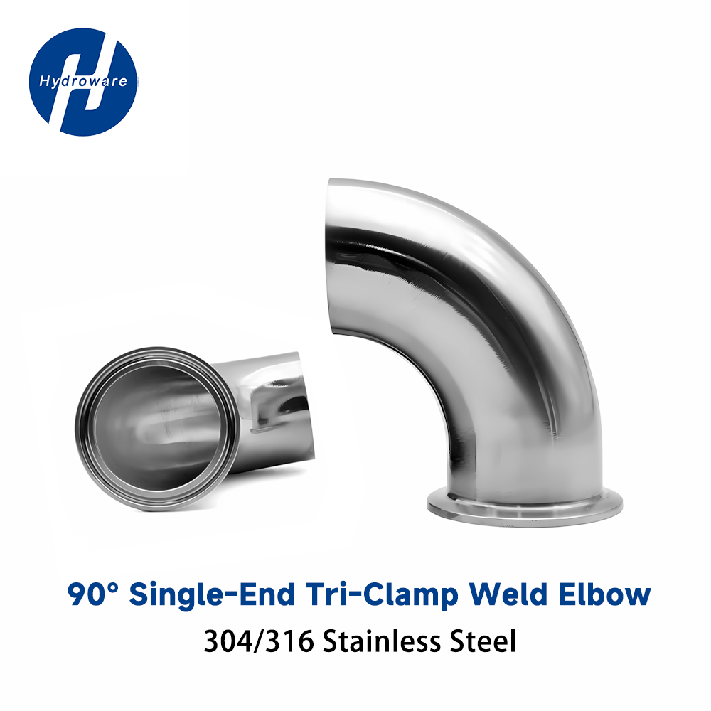 18 Gauge Brad Nails Stainless Steel - 90도 위생용 싱글 트라이 클램프 용접