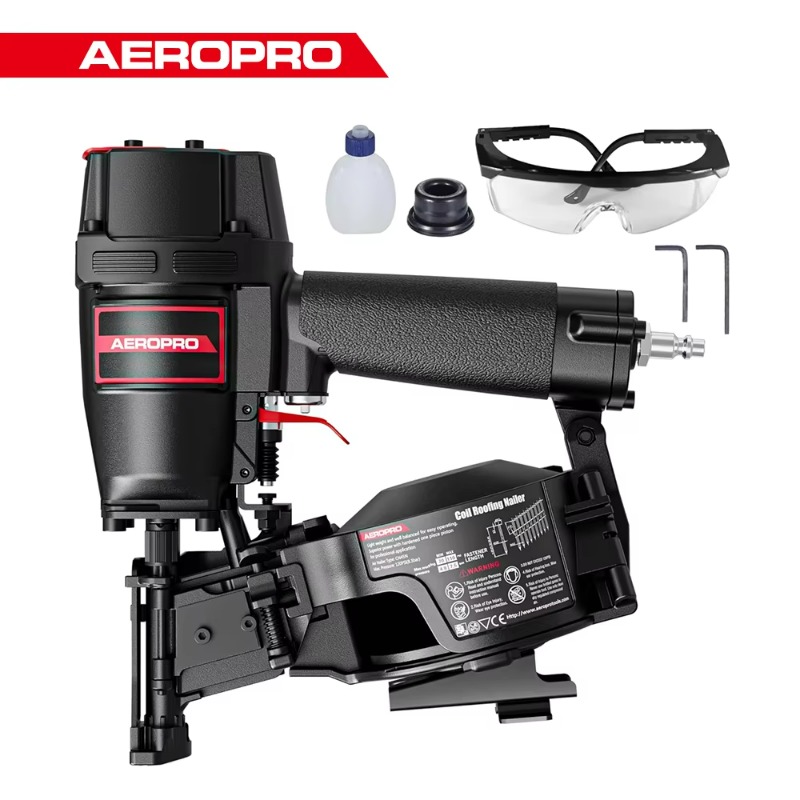 CN45N 전문가용 코일 방식 지붕 못 박는 기계, 1 - Coil Roofing Nailer Pneumatic 15 Degree 리뷰 및 가격