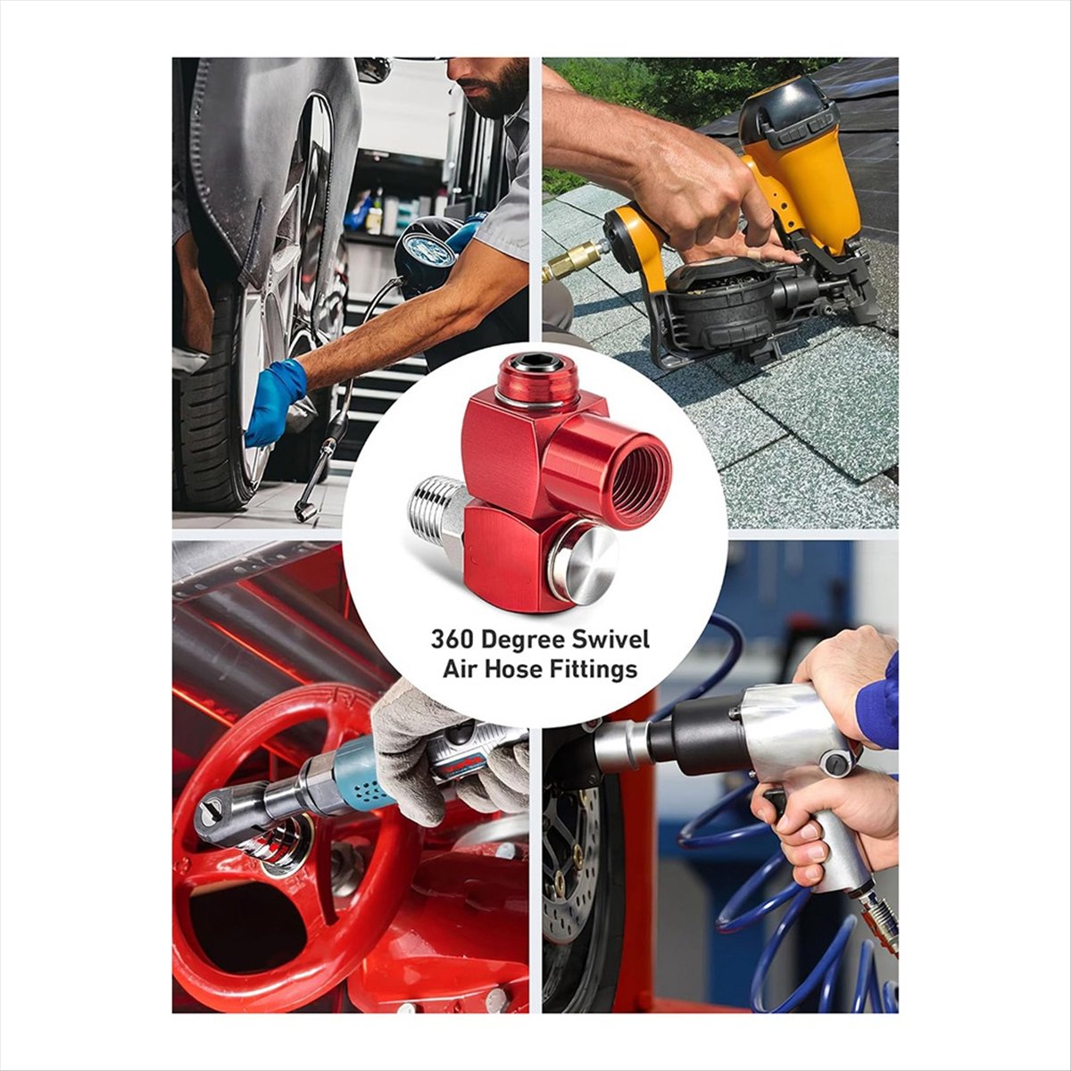 Y17A 2팩 1/4인치 NPT 360도 회전식 에어  - Swivel Air Hose Fitting Quick Connect 1/4 리뷰 및 가격