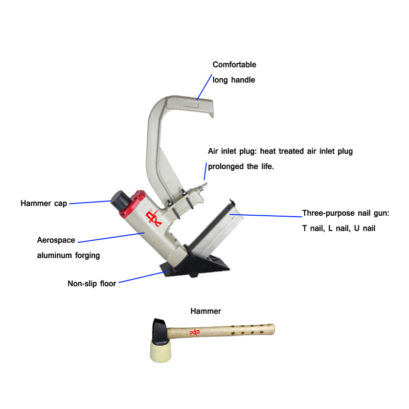 2-in-1 산업용 공압식 원목 바닥재 스테이플러 L- - Pneumatic Flooring Nailer Stapler 2 In 1 리뷰 및 가격