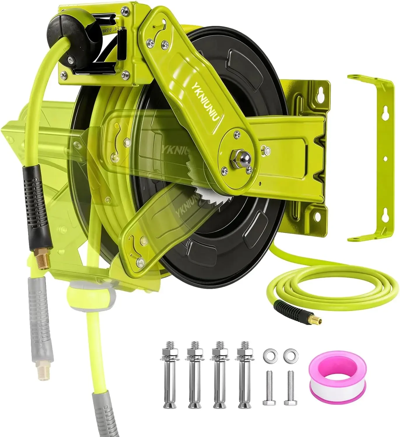 자동 되감기 기능이 있는 3/8인치 x 50피트 하이브 - Air Compressor Air Hose 3/8 Hybrid 50Ft 리뷰 및 가격